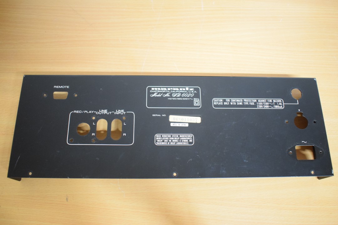 Marantz SD6020 Kassettendeck – Rückwand Platte Ersatzteil