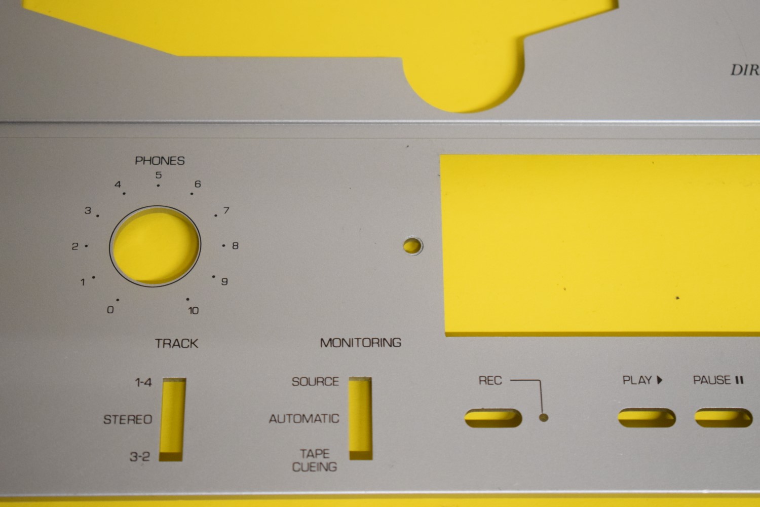 Philips N7150 Tonbandmaschine – Unterteil der Frontplatte 