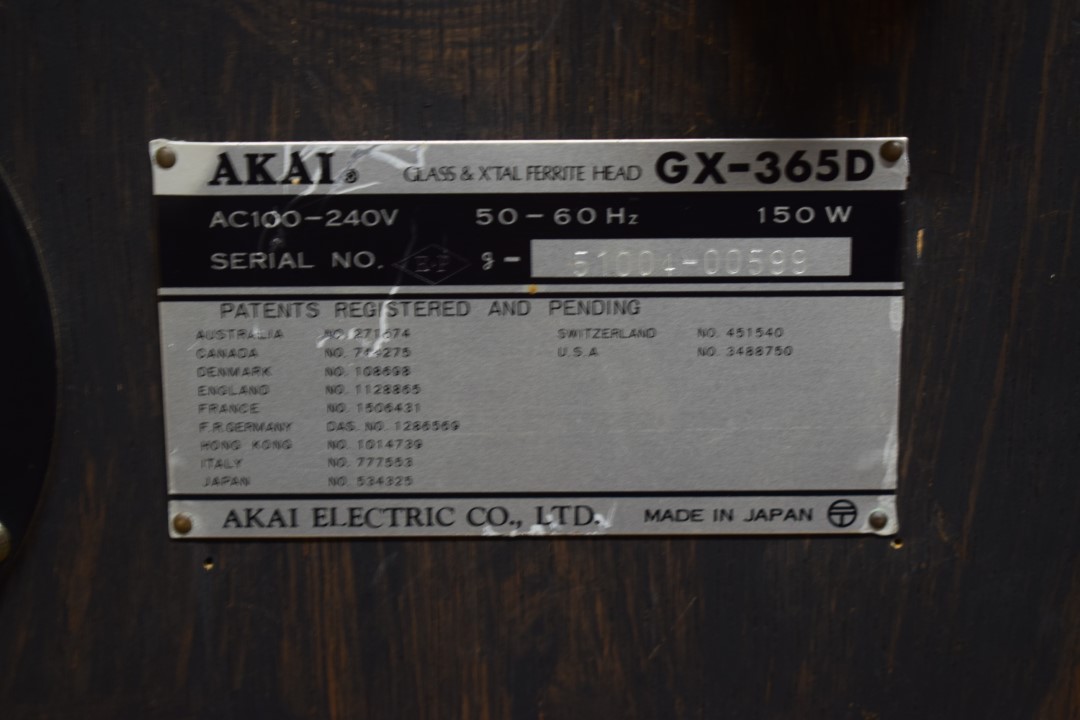 Akai GX-365D Auto-Reverse 4Spur Tonbandmaschine