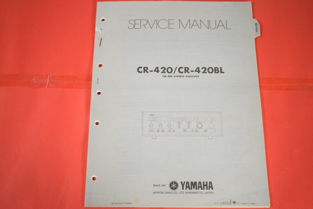 Yamaha Yamaha CR-420 / CR-420BL Receiver Service Anleitung