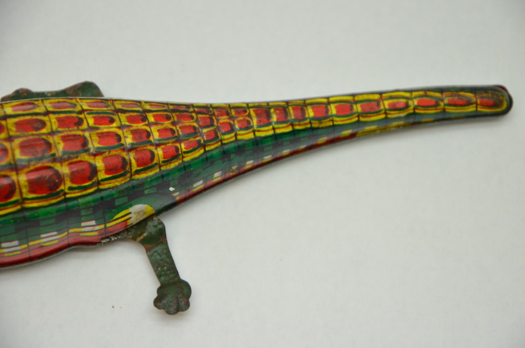 Zinn Blechspielzeug: Reibung Krokodil