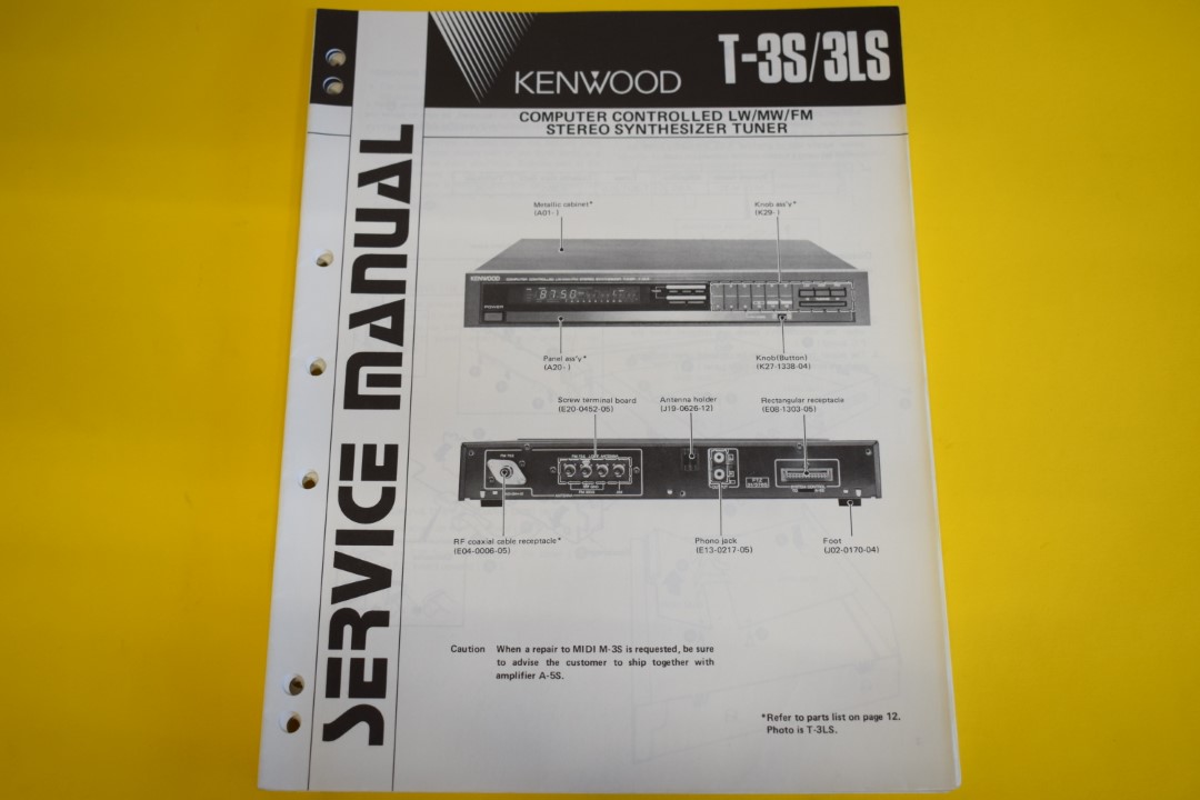 Kenwood T-3S/3LS Tuner Service Anleitung