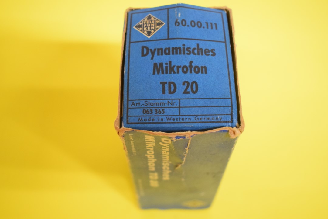 Telefunken TD 20 Dynamisches Mikrofon – In Originale Verpackung