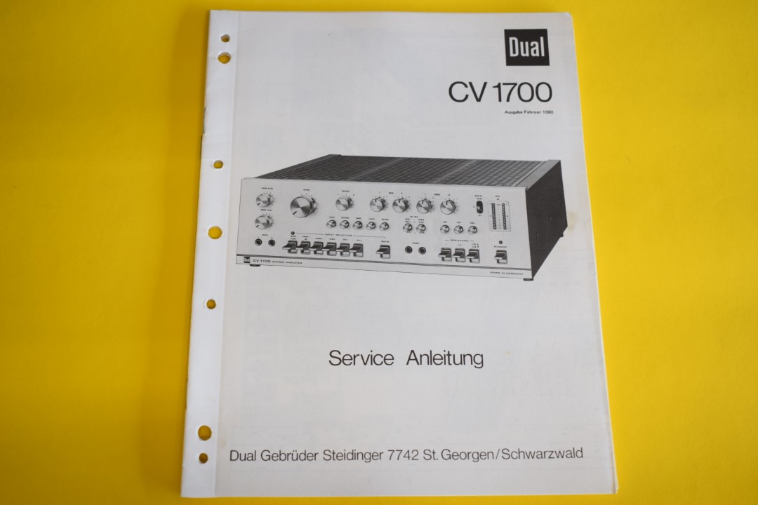 Dual CV 1700 Verstärker Service Anleitung