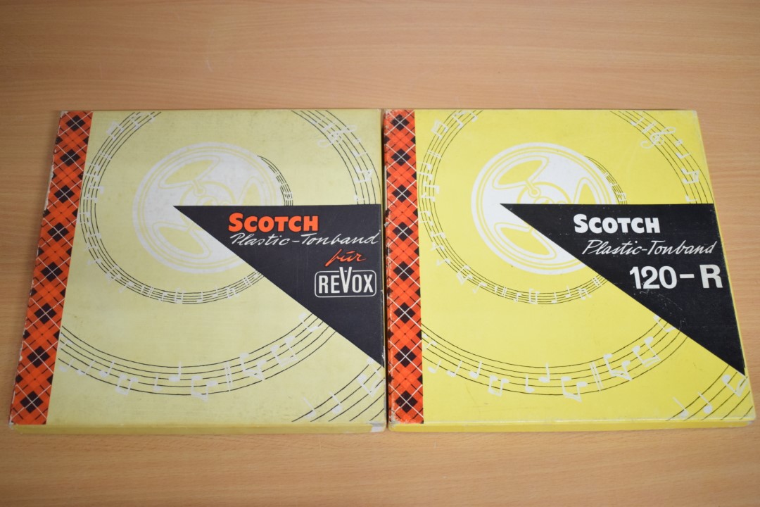 Scotch 24,5cm. 0,25 inch Tonband, Satz von 2 Stück