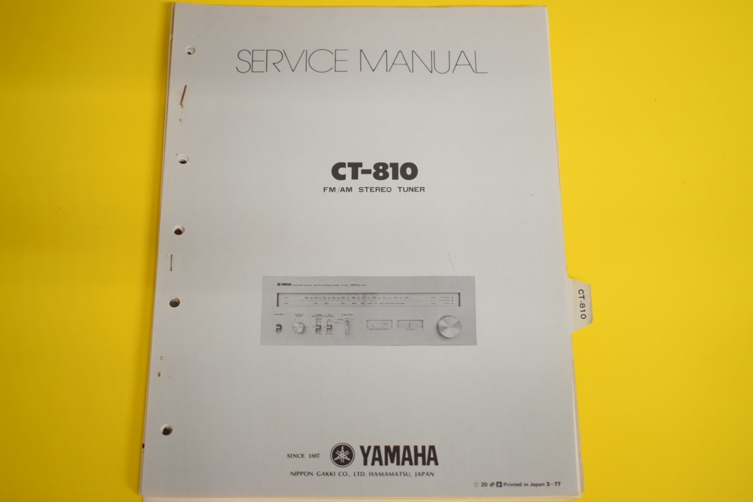 Yamaha CT-810 Tuner Service Anleitung