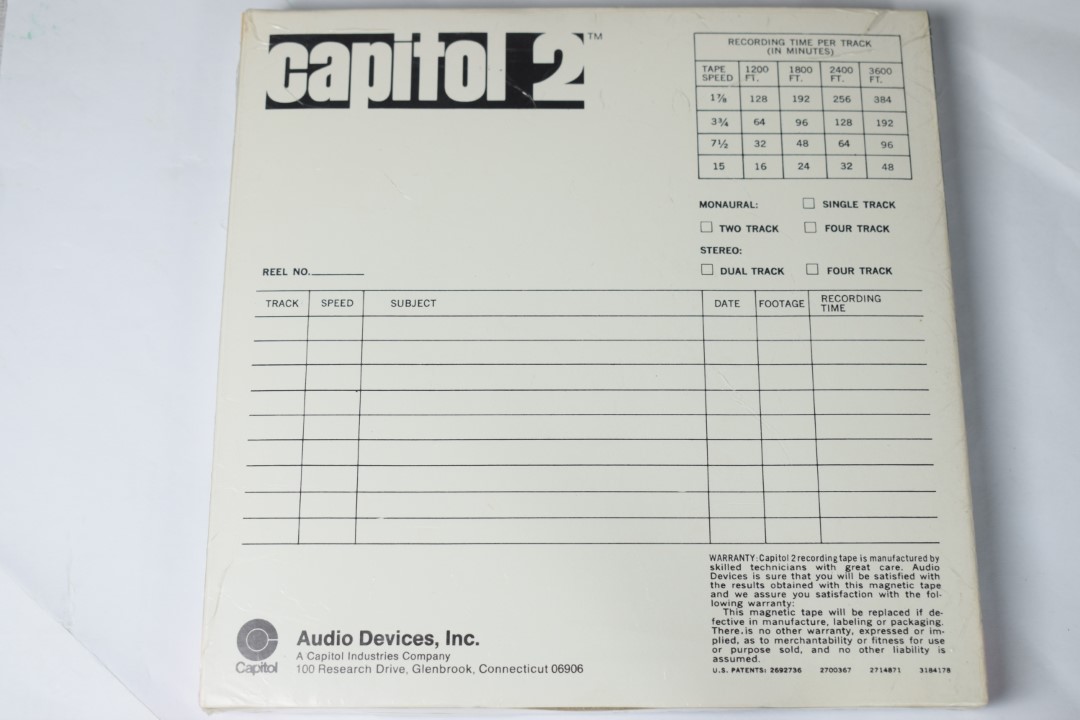 Capitol 2 Tonband – 18cm Spule