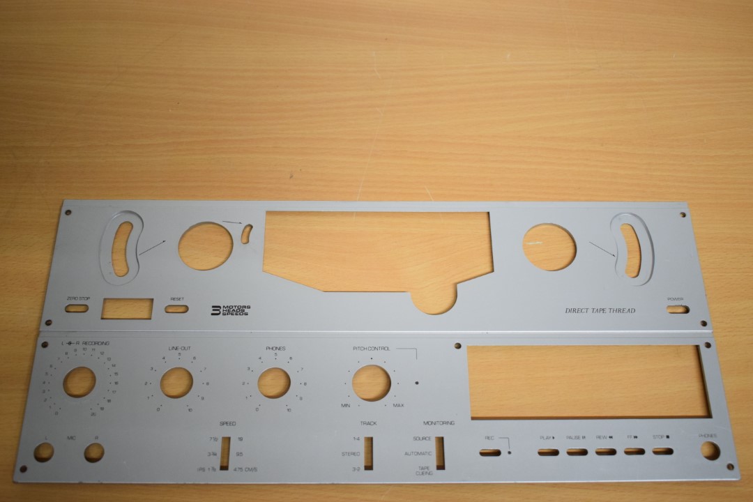 Philips N7300 Tonbandmaschine – Unterteil der Frontplatte 