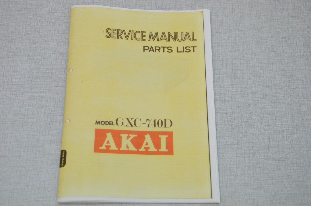 Akai GXC-740D Kassettendeck Fotokopie Originale Service Anleitung