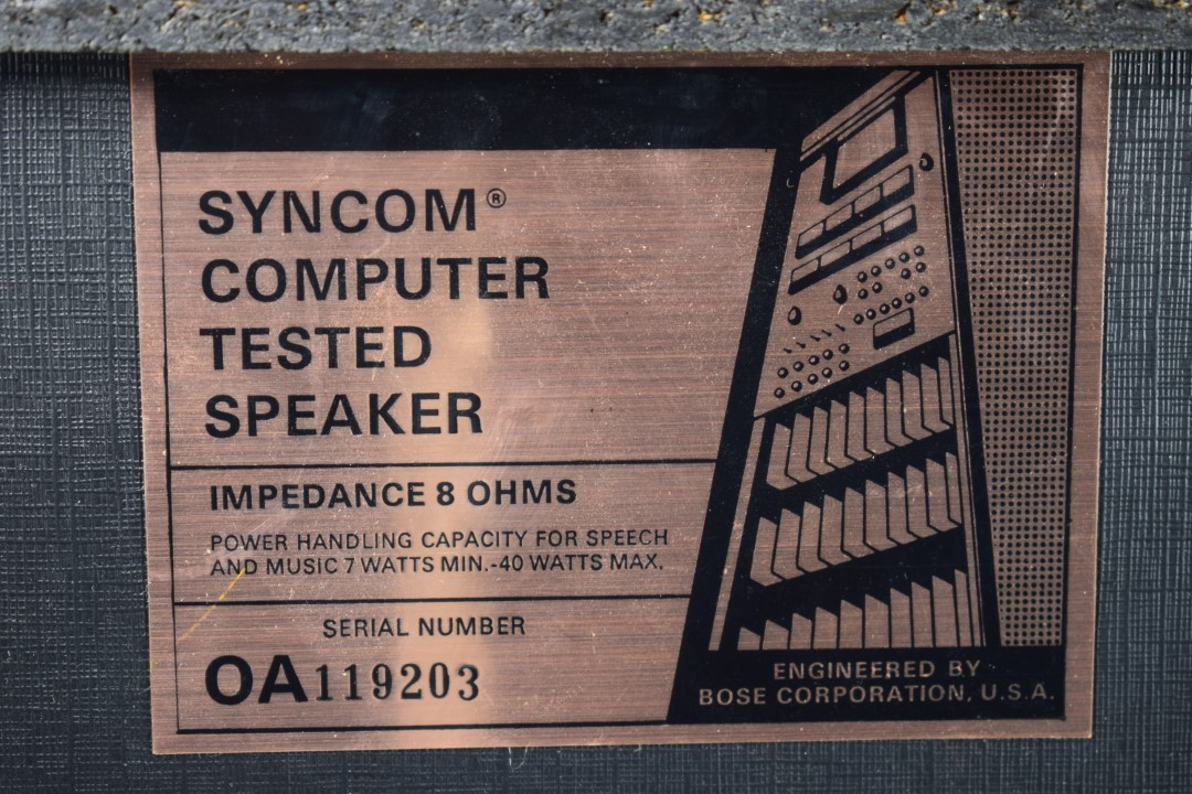 Interaudio Syncom Computer Tested Speaker Satz