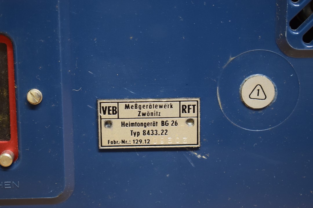 RFT BG 26 Röhren Tonbandmaschine