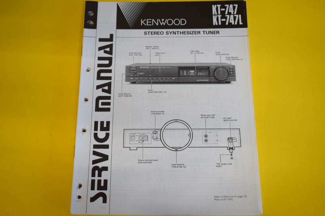 Kenwood KT-747/KT-747L Tuner Service Anleitung