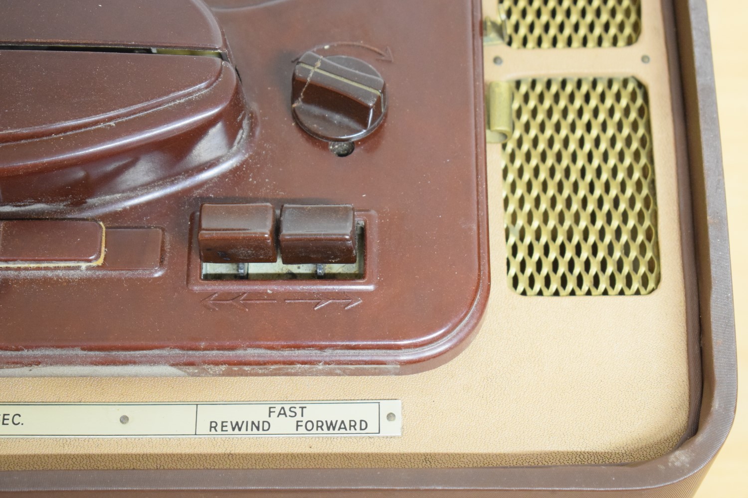 Philips EL-3511 Röhren Tonbandgerät – Farbe: ROT (Nummer 2)