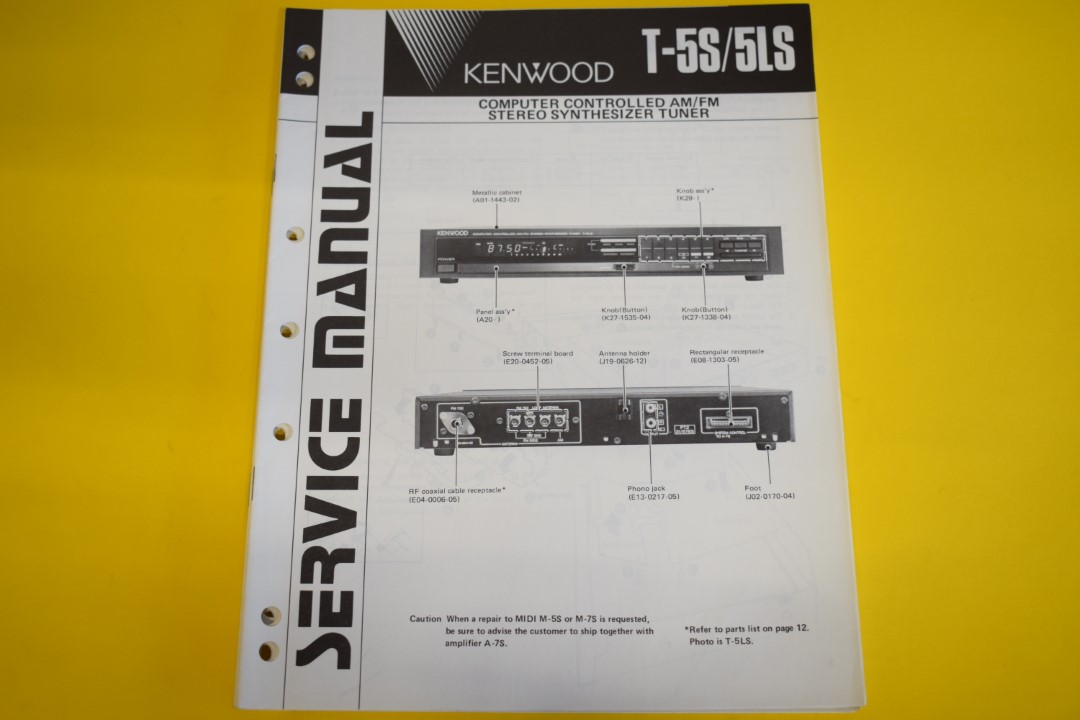 Kenwood T-5S/5LS Tuner Service Anleitung