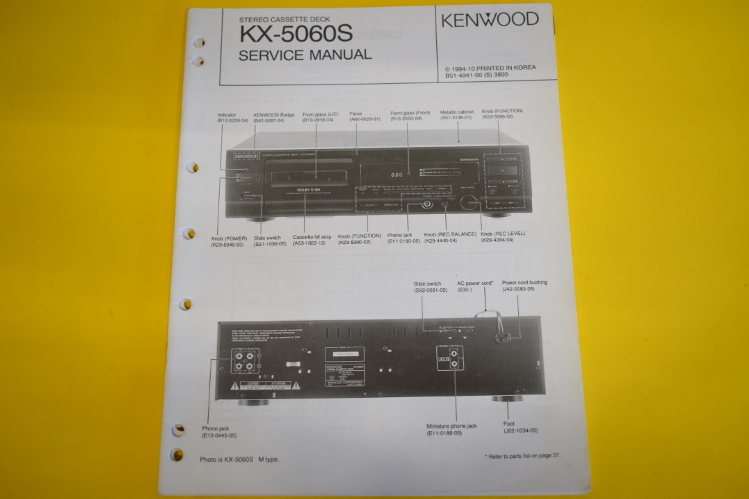 Kenwood KX-5060S Kassettendeck Service Anleitung