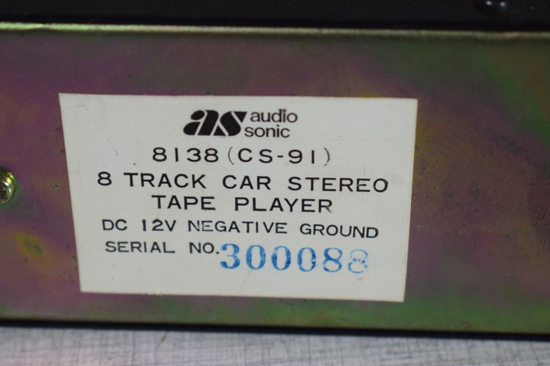 Audio Sonic 8138 (CS-91) Auto 8Track Gerät