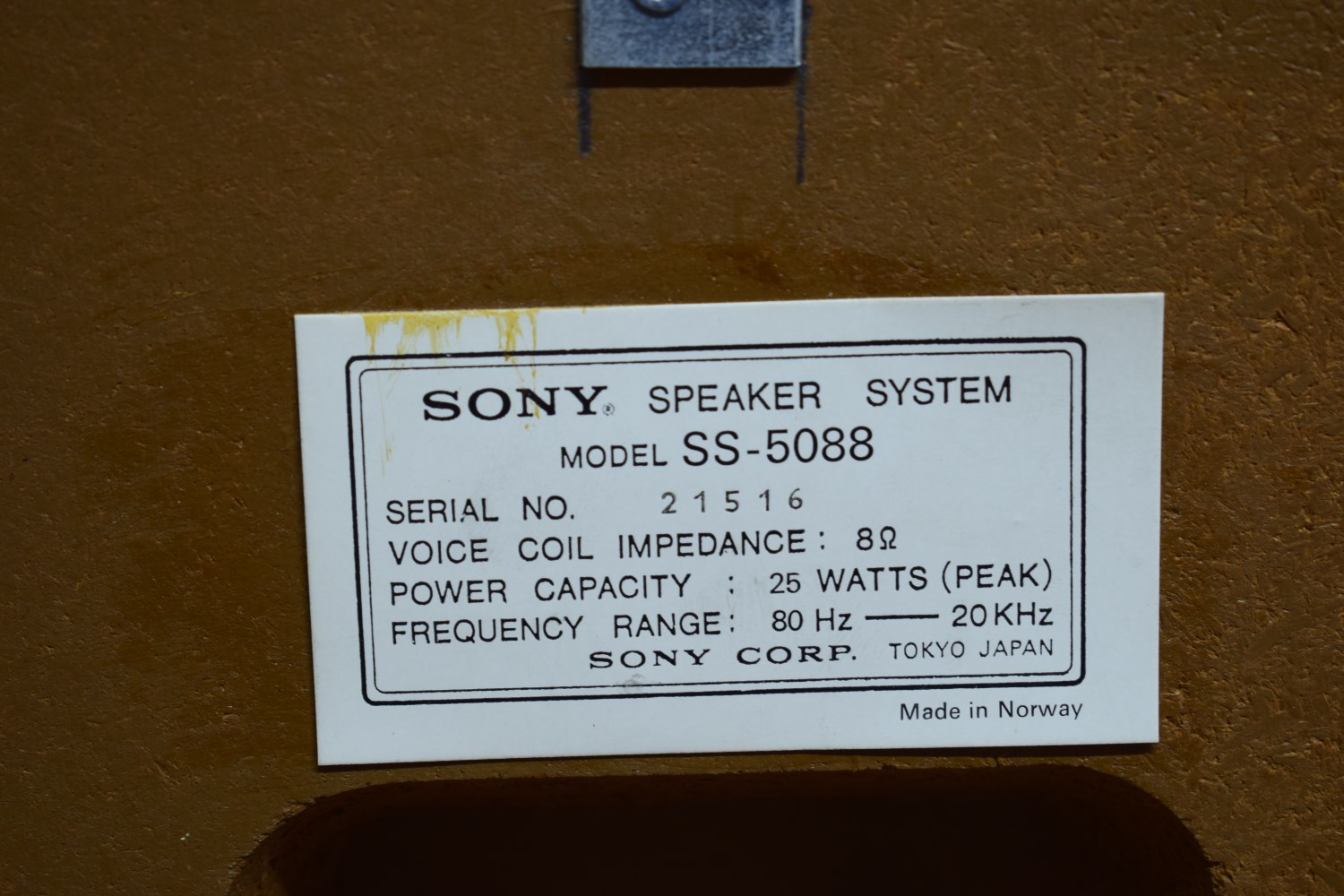 Sony SS-5088 Lautsprecher Satz