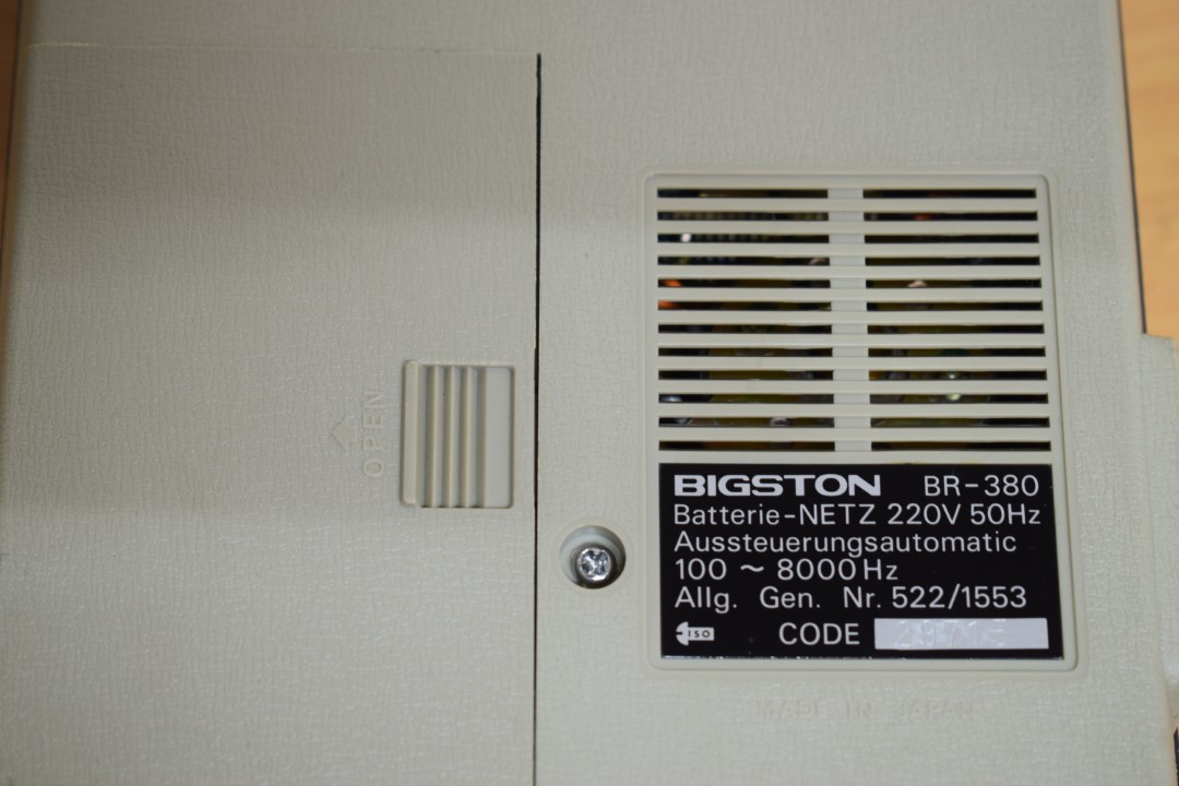 Bigston BR-380 Tragbar Kassettendeck