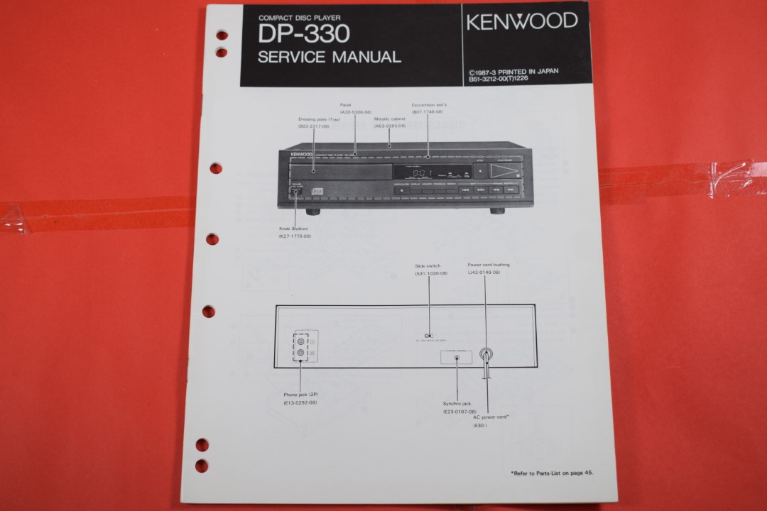 Kenwood DP-330 CD-Spieler Service Anleitung