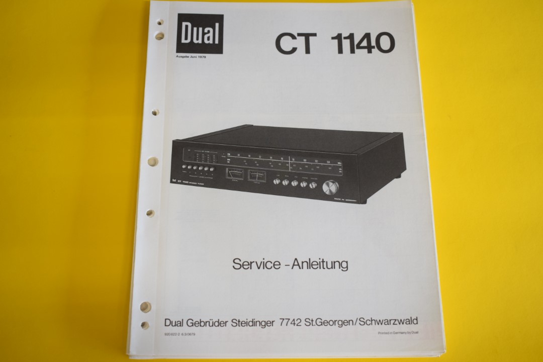 Dual CT 1140 Tuner Service Anleitung