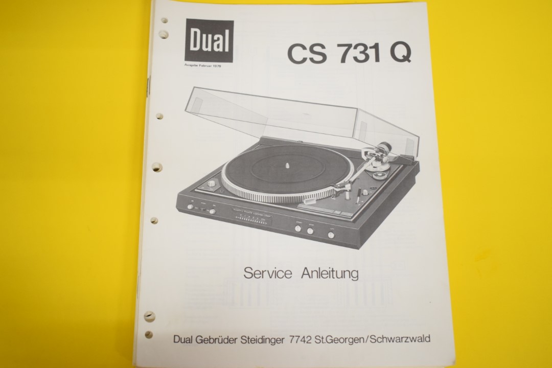 Dual CS 731 Q Plattenspieler Service Anleitung