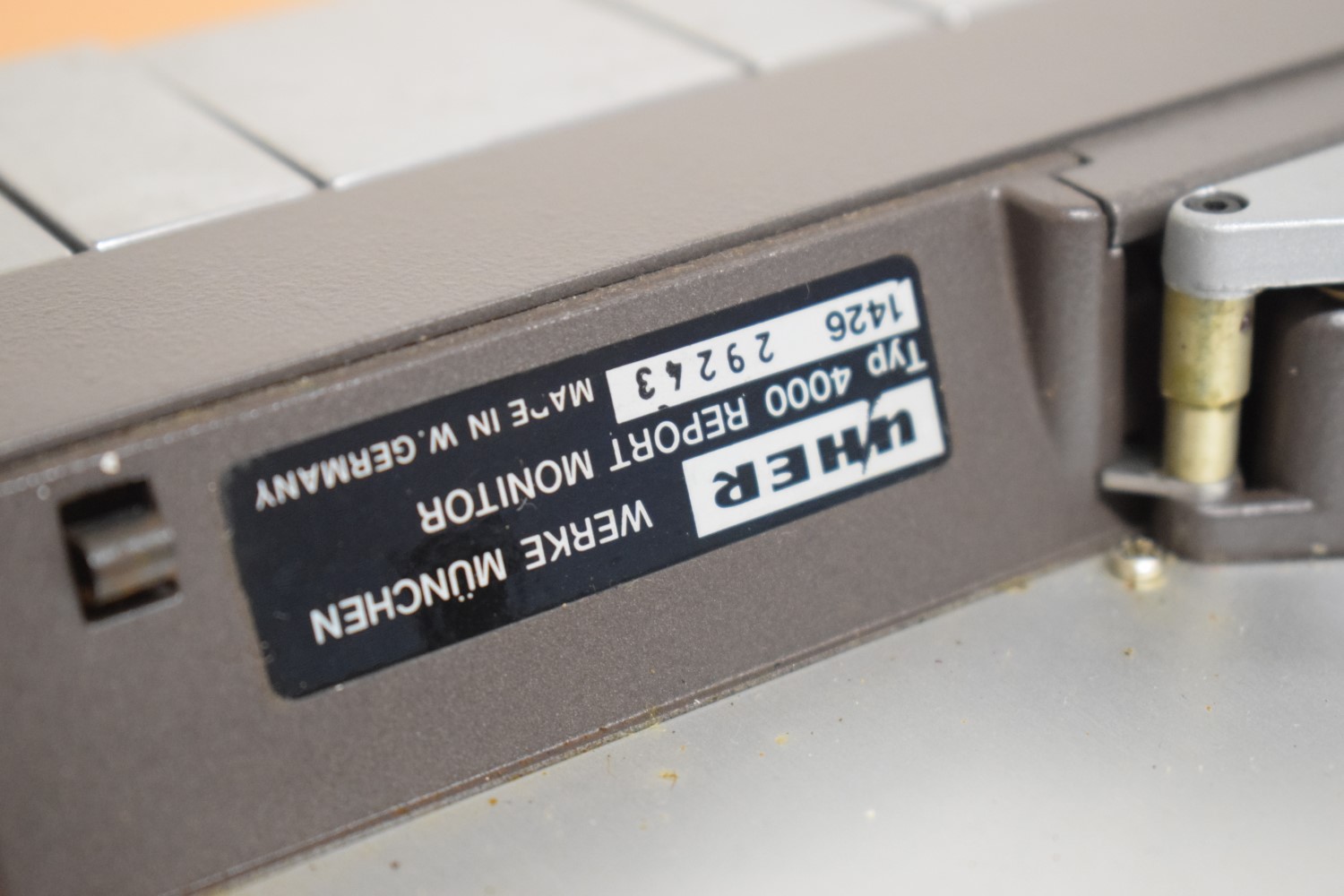 Uher 4000 Report Monitor Tragbare Mono Tonbandmaschine