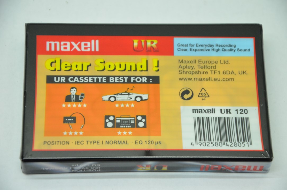 ORIGINALVERPACKUNG: Maxell UR120 IEC TYP I Audio Kassette