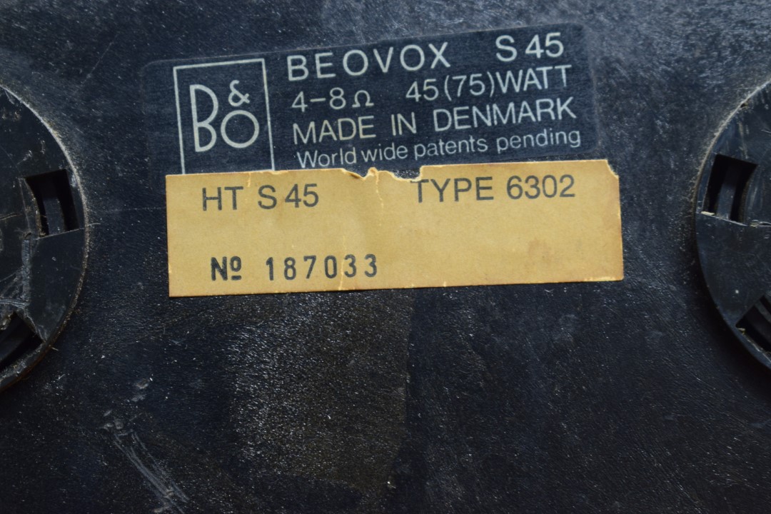 B & O Beovox S45 Lautsprecher Satz